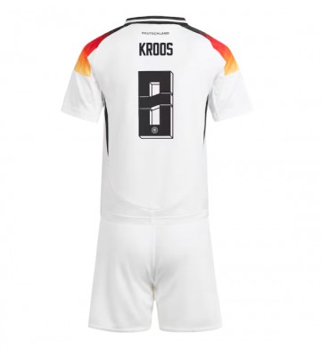 Alemania Toni Kroos #8 Primera Equipación Niños Eurocopa 2024 Manga Corta (+ Pantalones cortos)